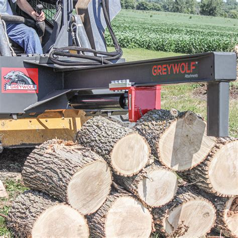 new evolution skid steer wood splitter|skid steer log splitter.